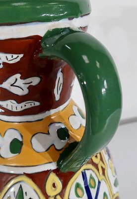 Polychrome Vase in Enamelled Earthenware, Nabeul, 1920-RVK-1261184