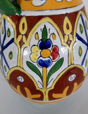 Polychrome Vase in Enamelled Earthenware, Nabeul, 1920-RVK-1261184