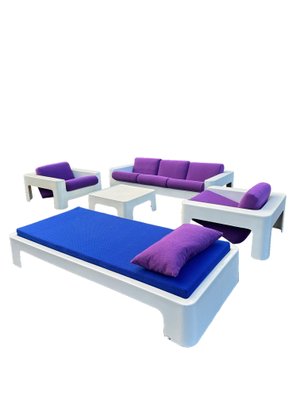 Polyester Paulus Collection Seating Group & Daybed, Paris, 1970s, Set of 5-GQD-2040569