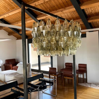 Polyhedra Chandelier by Carlo Scarpa for Venini, 1958-RPH-963347