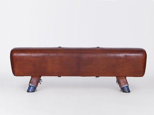 Pommel Horse Leather Bench, 1930s-TW-1453804