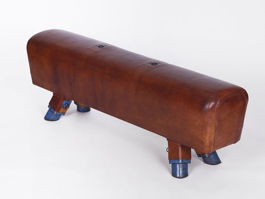 Pommel Horse Leather Bench, 1930s-TW-1453804