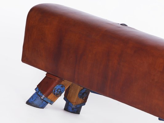 Pommel Horse Leather Bench, 1930s-TW-1453804