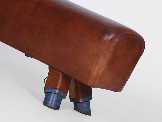 Pommel Horse Leather Bench, 1930s-TW-1453804