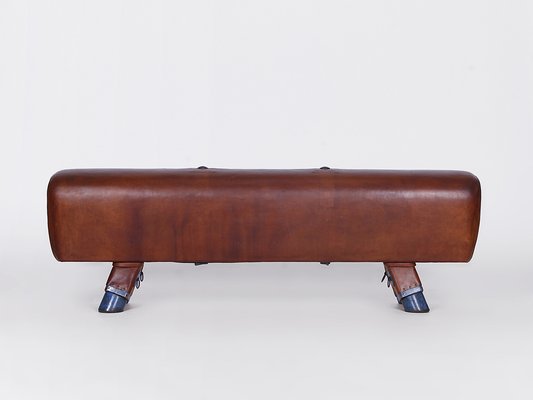 Pommel Horse Leather Bench, 1930s-TW-1453804