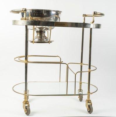 Pommery Champagne Trolley in Chromed Metal-WFS-2034152