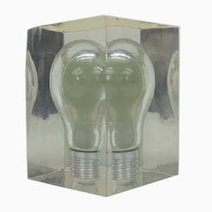 Pop Art Acrylic Glass Glow in the Dark Paperweight Sculpture by Pierre Giraudon, 1970s-BGP-848678