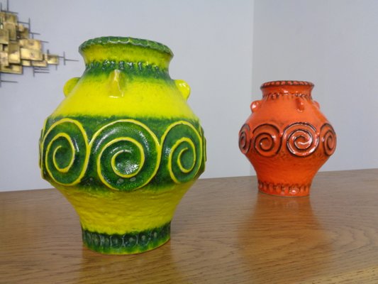 Pop Art Ceramic Vases from Jasba, Set of 2, 1970s-RDW-1148522