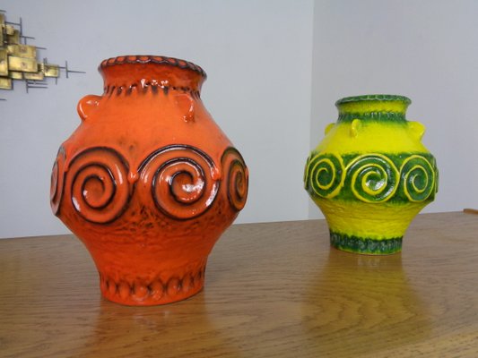 Pop Art Ceramic Vases from Jasba, Set of 2, 1970s-RDW-1148522