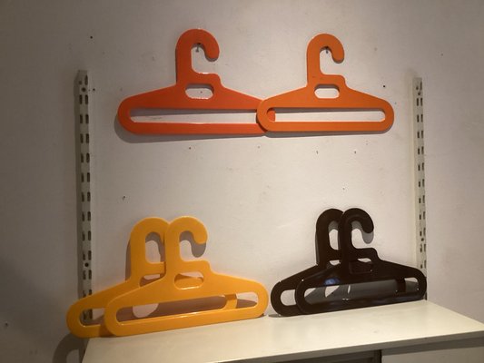 Pop Art Coat Hangers, 1970s, Set of 6-SU-1410980