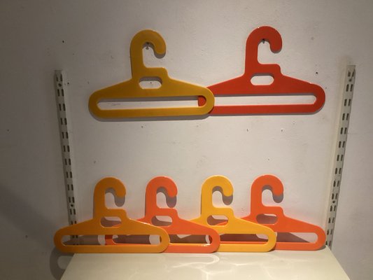 Pop Art Coat Hangers in the style of Ingo Maurer, 1970s, Set of 6-SU-1410966