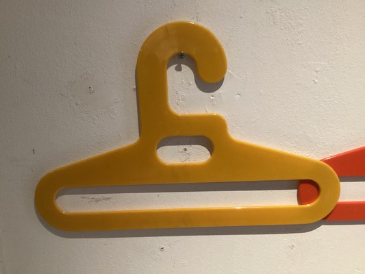 Pop Art Coat Hangers in the style of Ingo Maurer, 1970s, Set of 6-SU-1410966