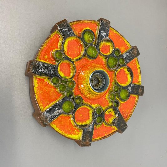 Pop Art Fat Lava Wall Light in Ceramic, 1970