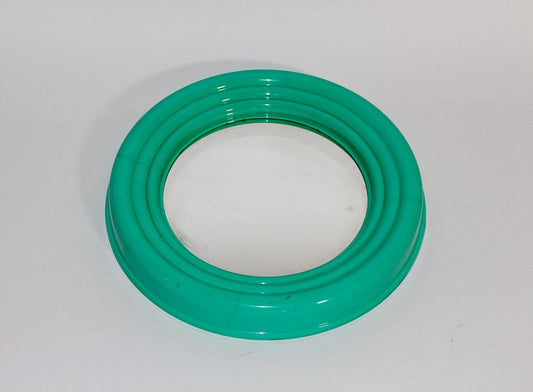 Pop Art Green Circular Plastic Mirror