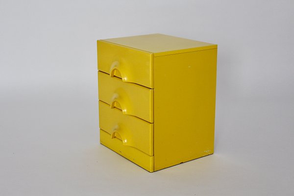 Pop Art Italian Yellow Chest of Drawers, 1970s-NB-657464