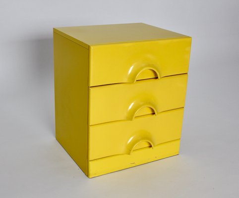 Pop Art Italian Yellow Chest of Drawers, 1970s-NB-657464