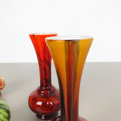 Pop Art Opaline Florence Vases, Italy, 1970s, Set of 4-QZ-1053240