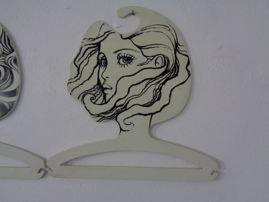 Pop Art Plastic Coat Hangers, 1960s, Set of 5-RDW-1057335