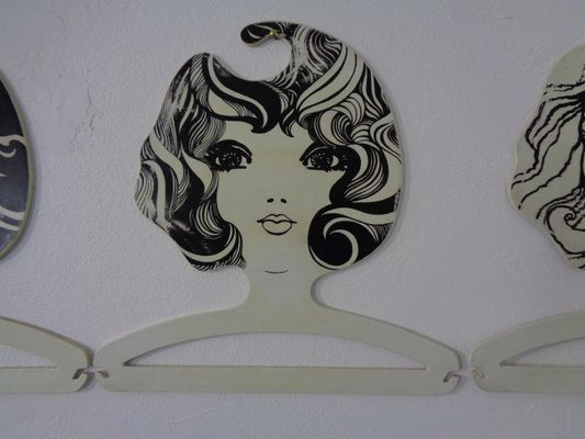 Pop Art Plastic Coat Hangers, 1960s, Set of 5-RDW-1057335