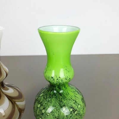 Pop Art Vase from Opaline Florence, Italy, 1970s, Set of 2-QZ-1120667