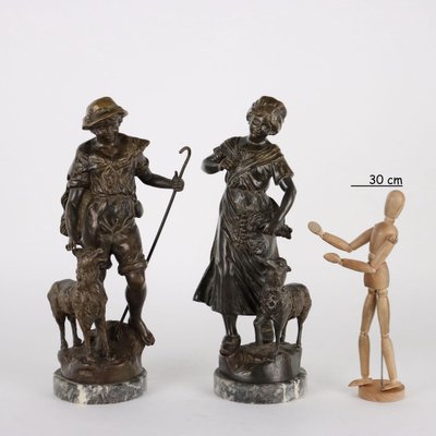 Popular Bronze Figures, Set of 2-VMM-2040644