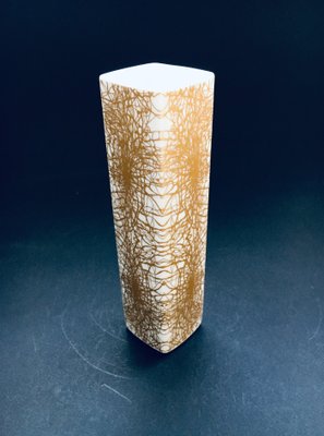 Porcelain Abstract Gold Pattern Vase from Heinrich & Co, Germany, 1970s-RQV-905965