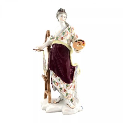 Porcelain Allegory of Painting Figurine, 19th Century-WMV-1129541