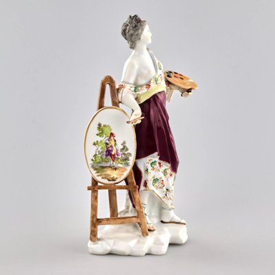 Porcelain Allegory of Painting Figurine, 19th Century-WMV-1129541