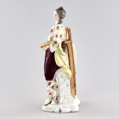 Porcelain Allegory of Painting Figurine, 19th Century-WMV-1129541