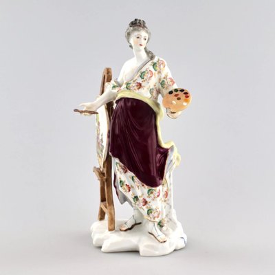 Porcelain Allegory of Painting Figurine, 19th Century-WMV-1129541