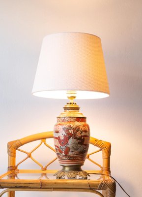 Porcelain and Bronze Table Lamp, 1890s-JWI-1723327