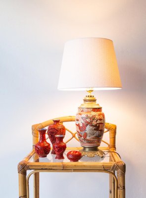 Porcelain and Bronze Table Lamp, 1890s-JWI-1723327