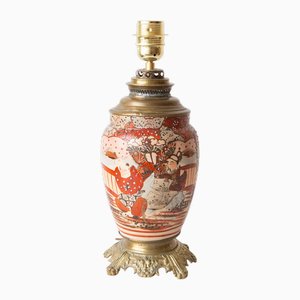 Porcelain and Bronze Table Lamp, 1890s-JWI-1723327