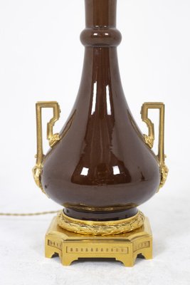 Porcelain and Gilt Bronze Lamps, 1880, Set of 2-CEJ-1639572