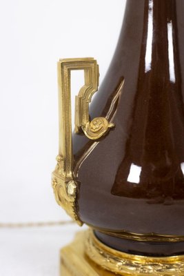 Porcelain and Gilt Bronze Lamps, 1880, Set of 2-CEJ-1639572