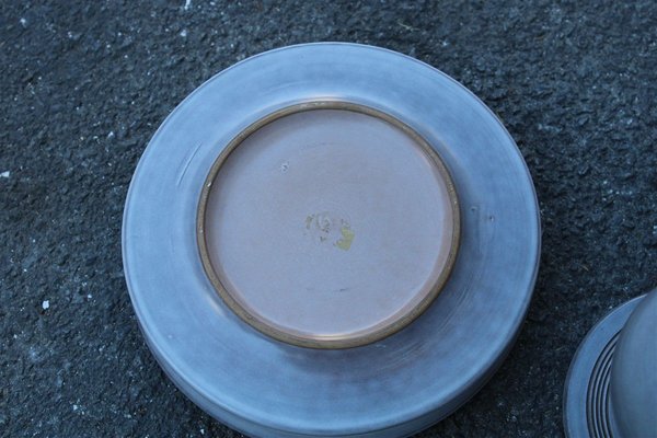 Porcelain and Stoneware Jar & Ashtray by Franco Bucci, 1970s, Set of 2-EH-699752