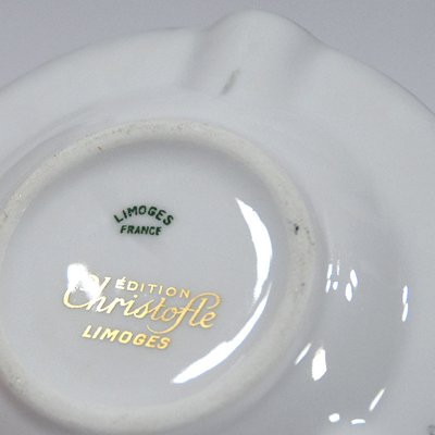 Porcelain Ashtrays from Edition Christofle, Set of 6-GIW-1162435