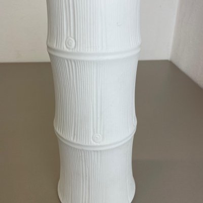 Porcelain & Bamboo Op Art Vase by Heinrich Fuchs for Hutschenreuther, Germany, 1970s-QZ-1053385