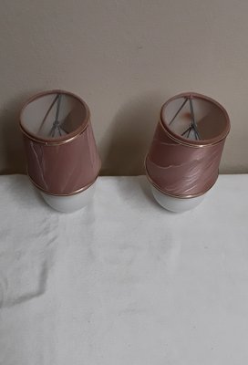 Porcelain Bedside Lamps, 1980s, Set of 2-HOI-1756395