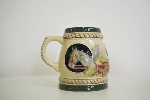 Porcelain Beer Mugs, 1980s, Set of 3-KNM-934828