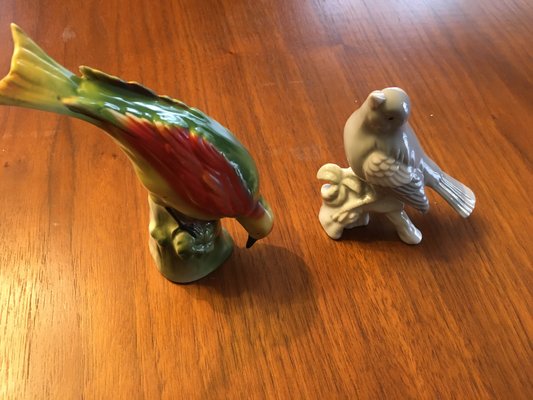 Porcelain Birds, 1950s, Set of 2-WQQ-845240