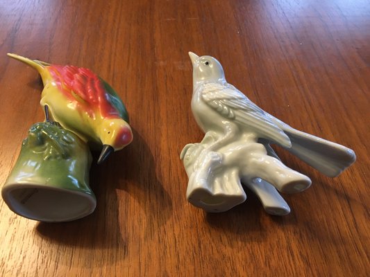 Porcelain Birds, 1950s, Set of 2-WQQ-845240