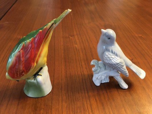 Porcelain Birds, 1950s, Set of 2-WQQ-845240