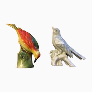 Porcelain Birds, 1950s, Set of 2-WQQ-845240