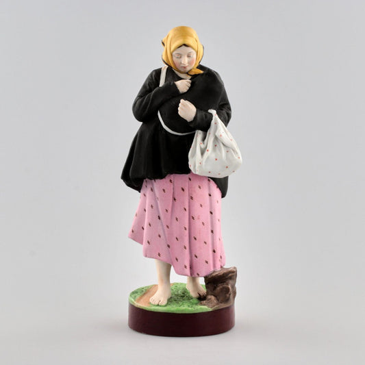 Porcelain Bitter Share Figurine, 19th Century