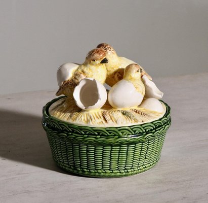 Porcelain Bowl with Baby Chickens-SA-1007547