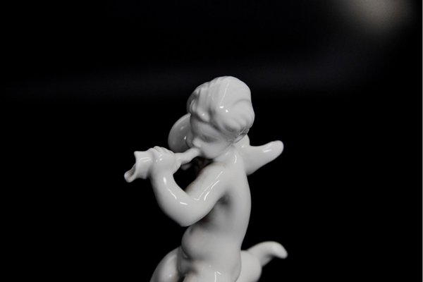 Porcelain Boy on Dolphin Figurine from Bing & Grondahl, 1950s-BXB-717246