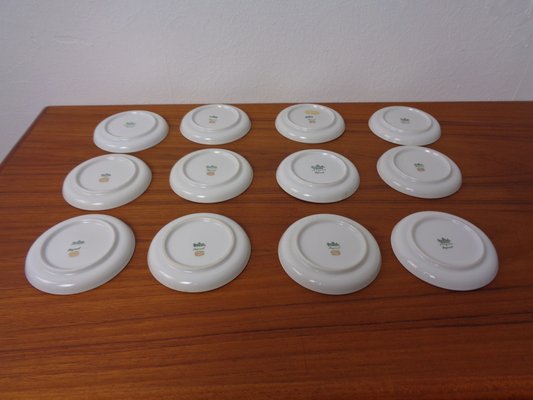 Porcelain Coasters by Raymond Peynet for Rosenthal Studio Line, 1960s, Set of 12-RDW-1785483