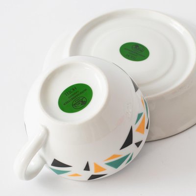 Porcelain Coffee Cups by Terrazzo from Hutschenreuther, 1980s, Set of 2-IXK-1347641