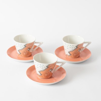 Porcelain Coffee Cups with Saucers from Winterling, 1980s, Set of 6-IXK-1444843